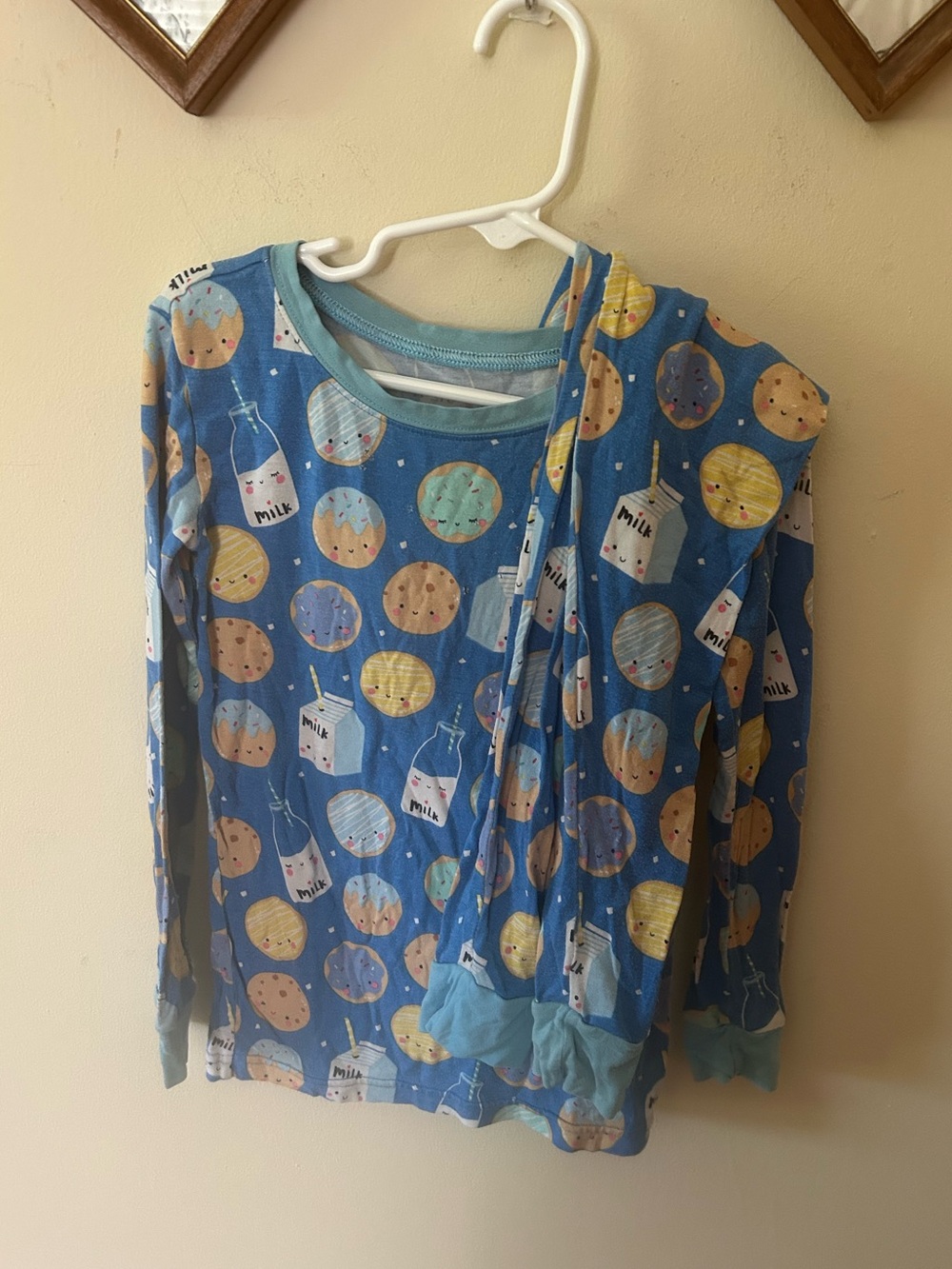 Little Sleepies Bamboo Milk and Cookies Pajama Set w Pants and Long Sleeves